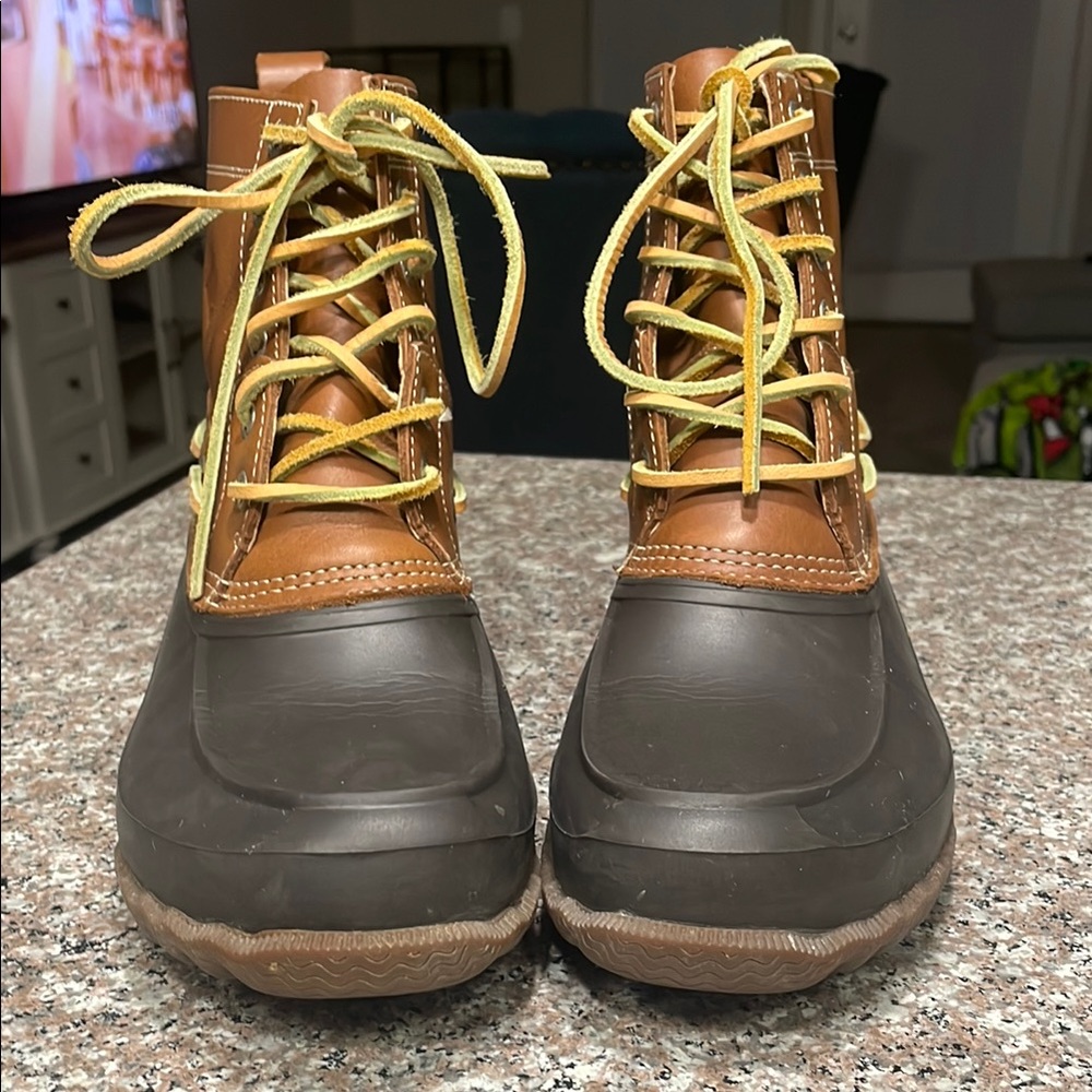 Sperry Brown and Black Duck Boots